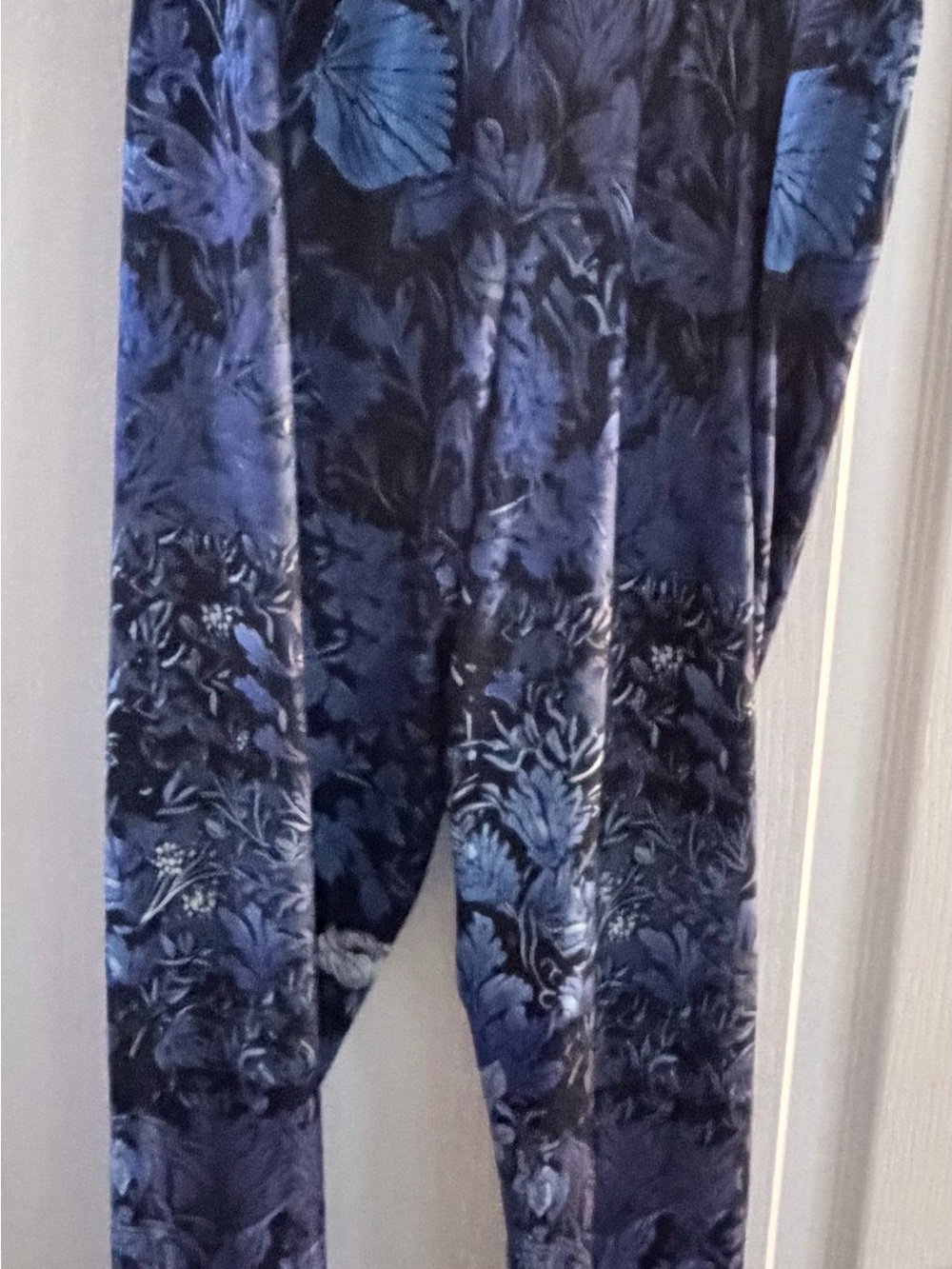 Y2K Blue Floral Women's leggings Pants